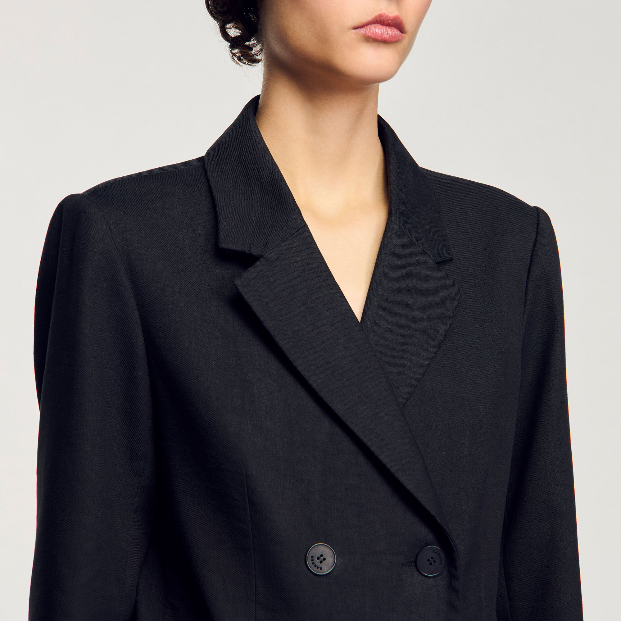 Double-breasted suit jacket