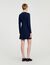 Short button-up knit dress