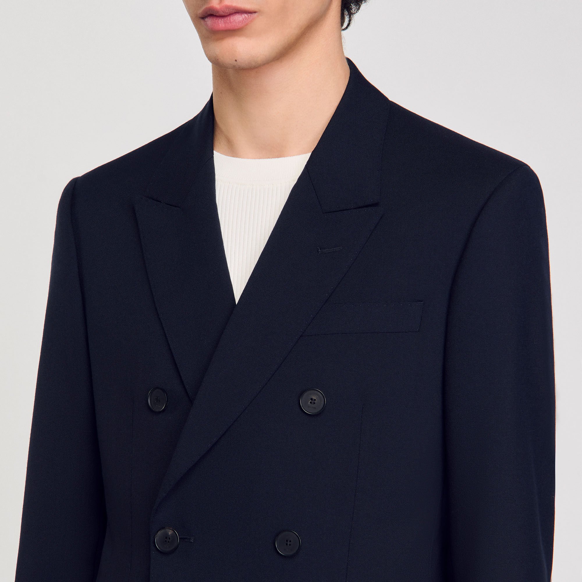 Double-breasted suit jacket