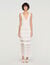Pointelle knit maxi dress