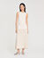 Pearl bead knit maxi dress