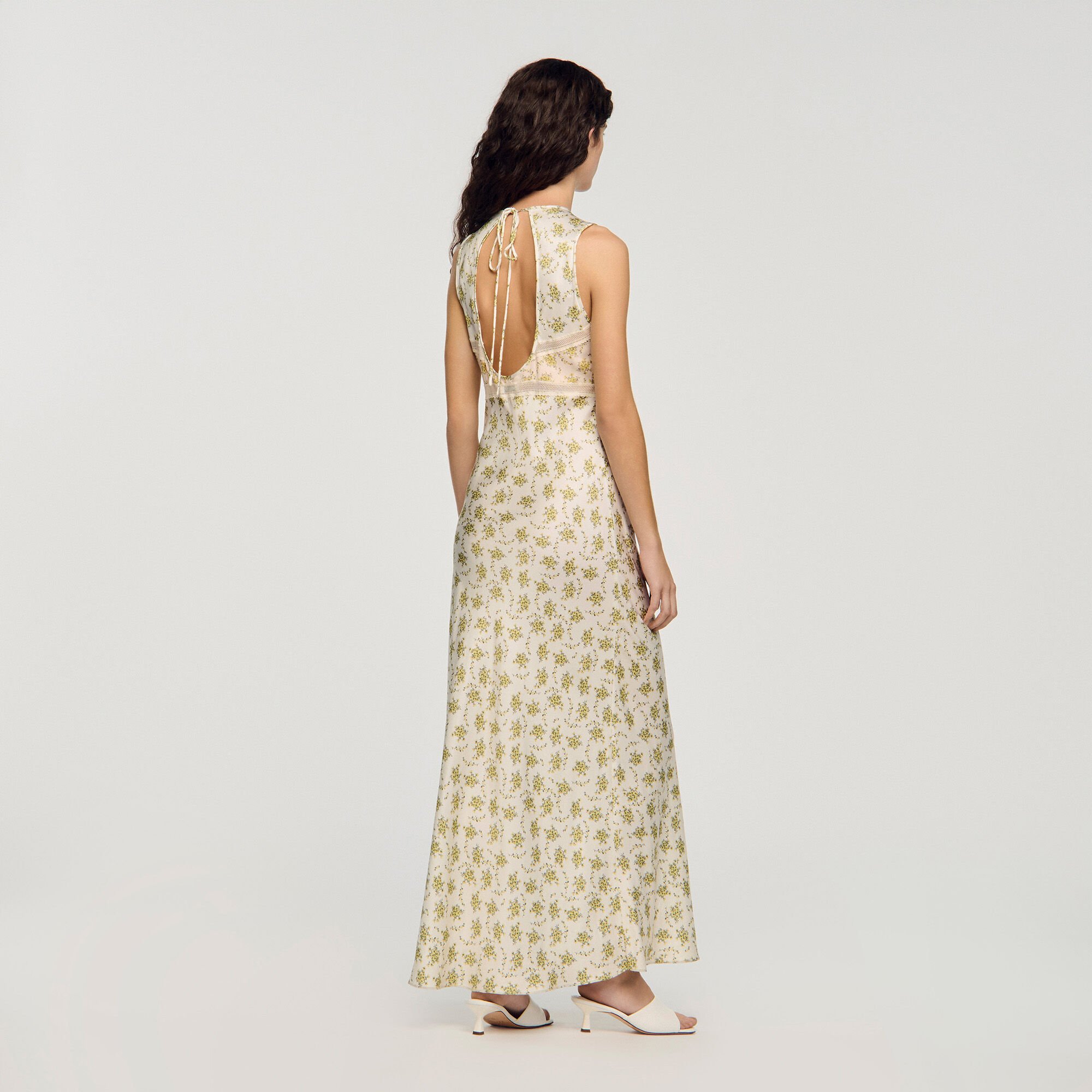 Flower print maxi dress