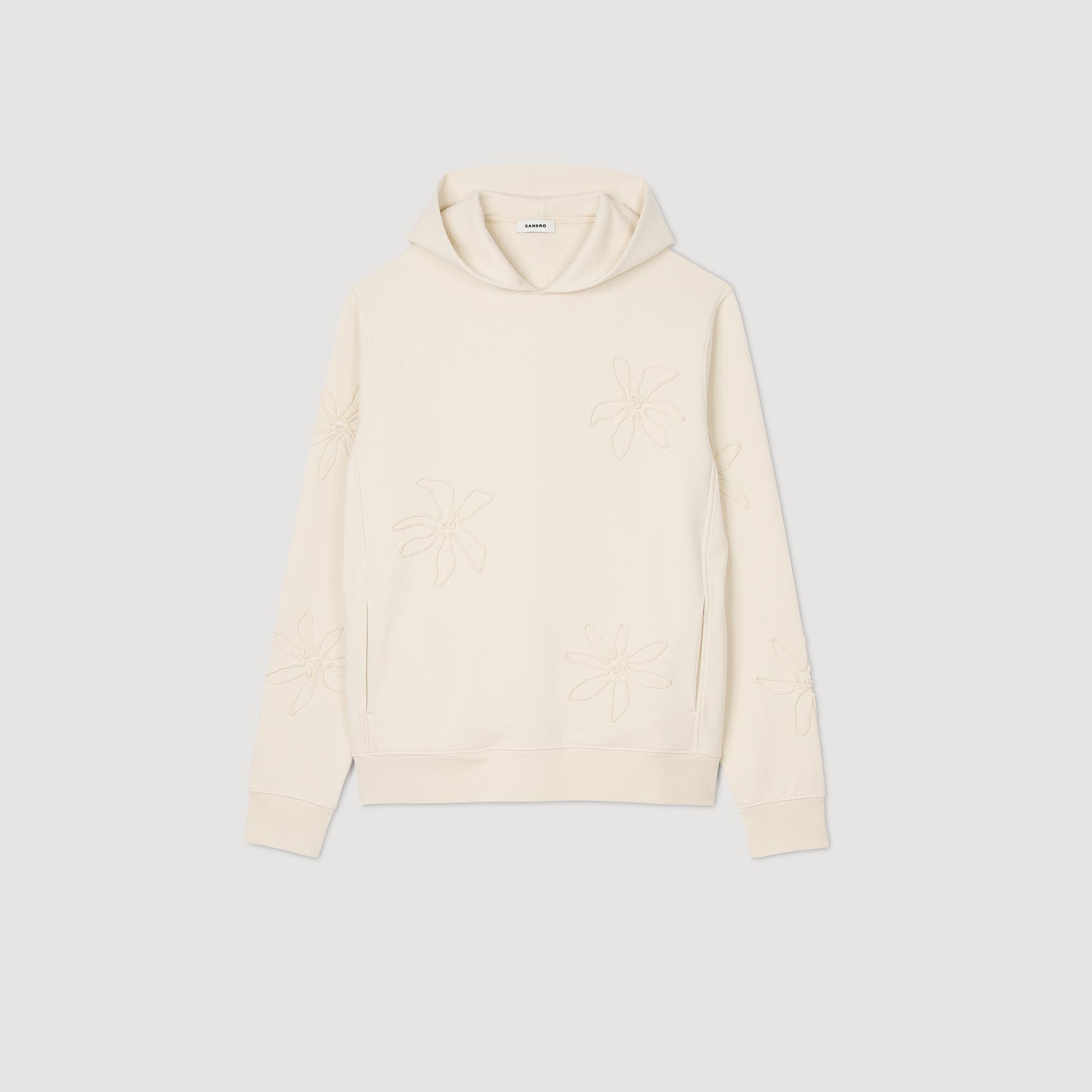 Sandro paris white hoodie sale