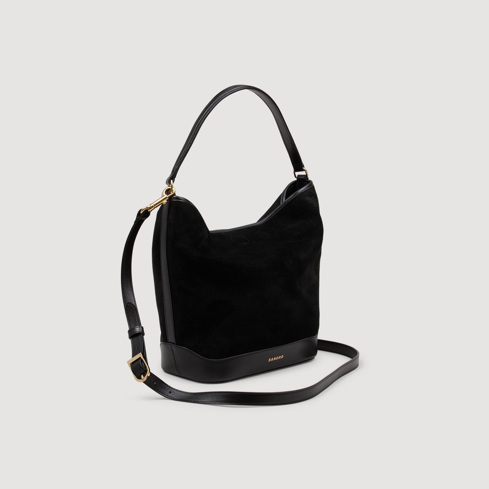 Soft suede shopping bag