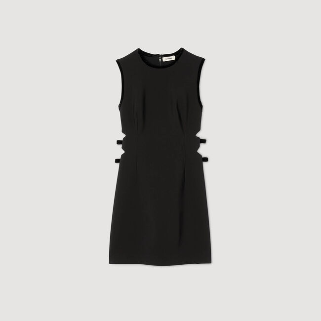 Short dress with cutouts