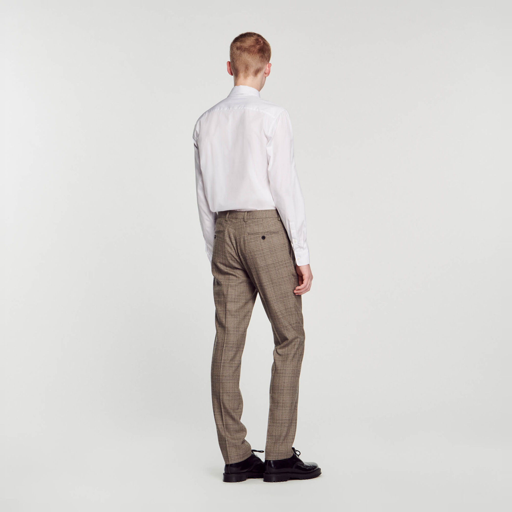Wool suit trousers