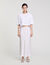 Cropped pearl bead T-shirt