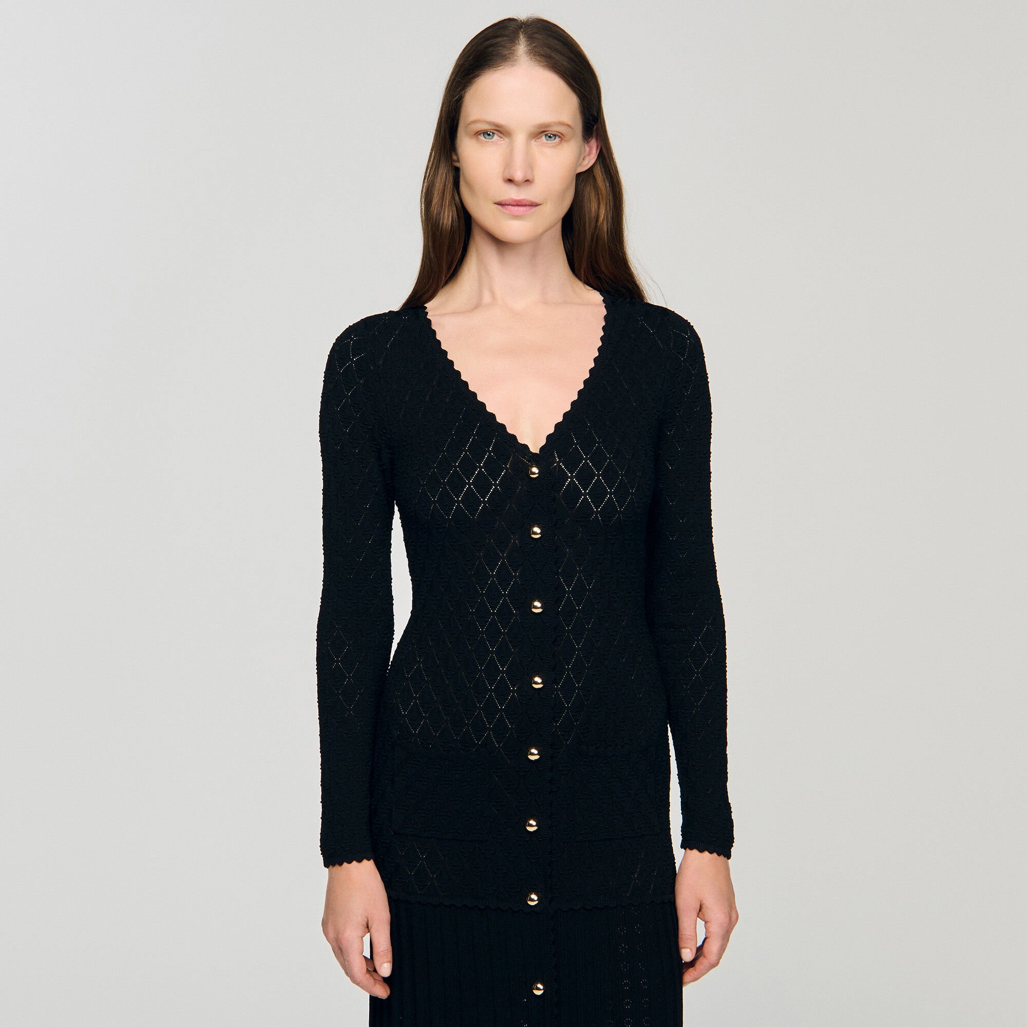 Fancy knit maxi dress