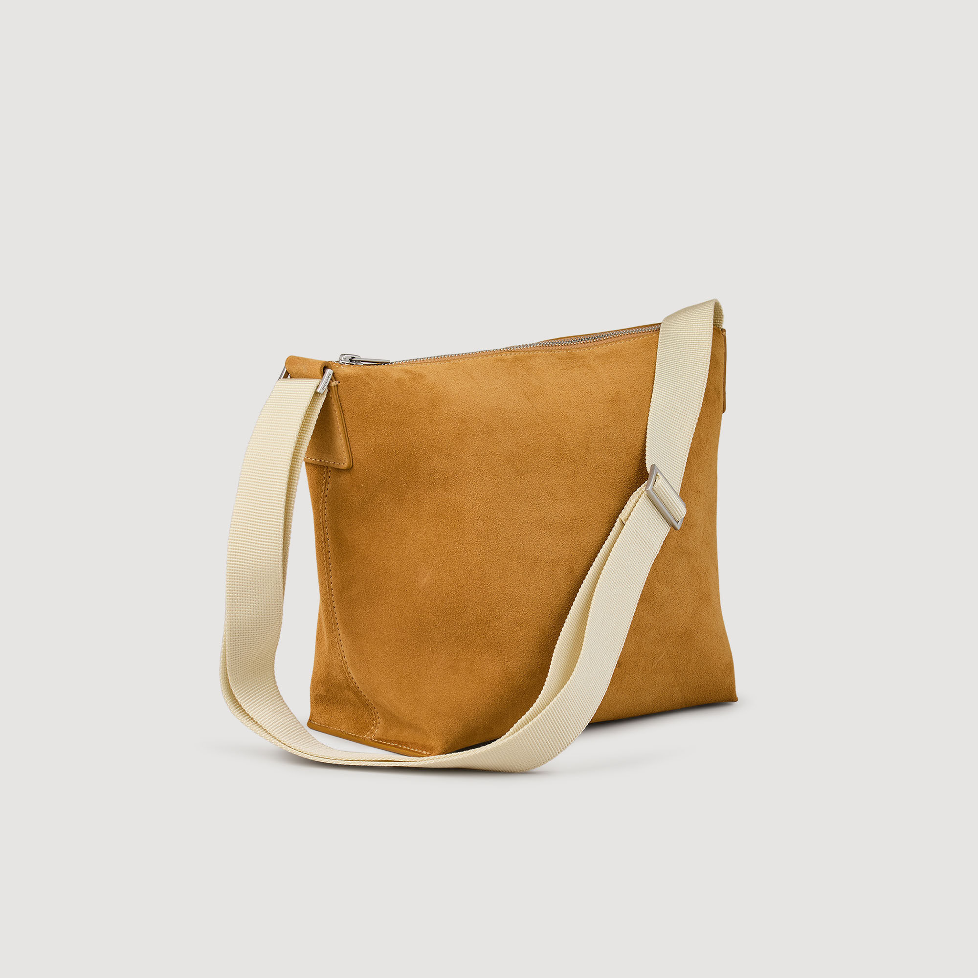 Suede hobo bag