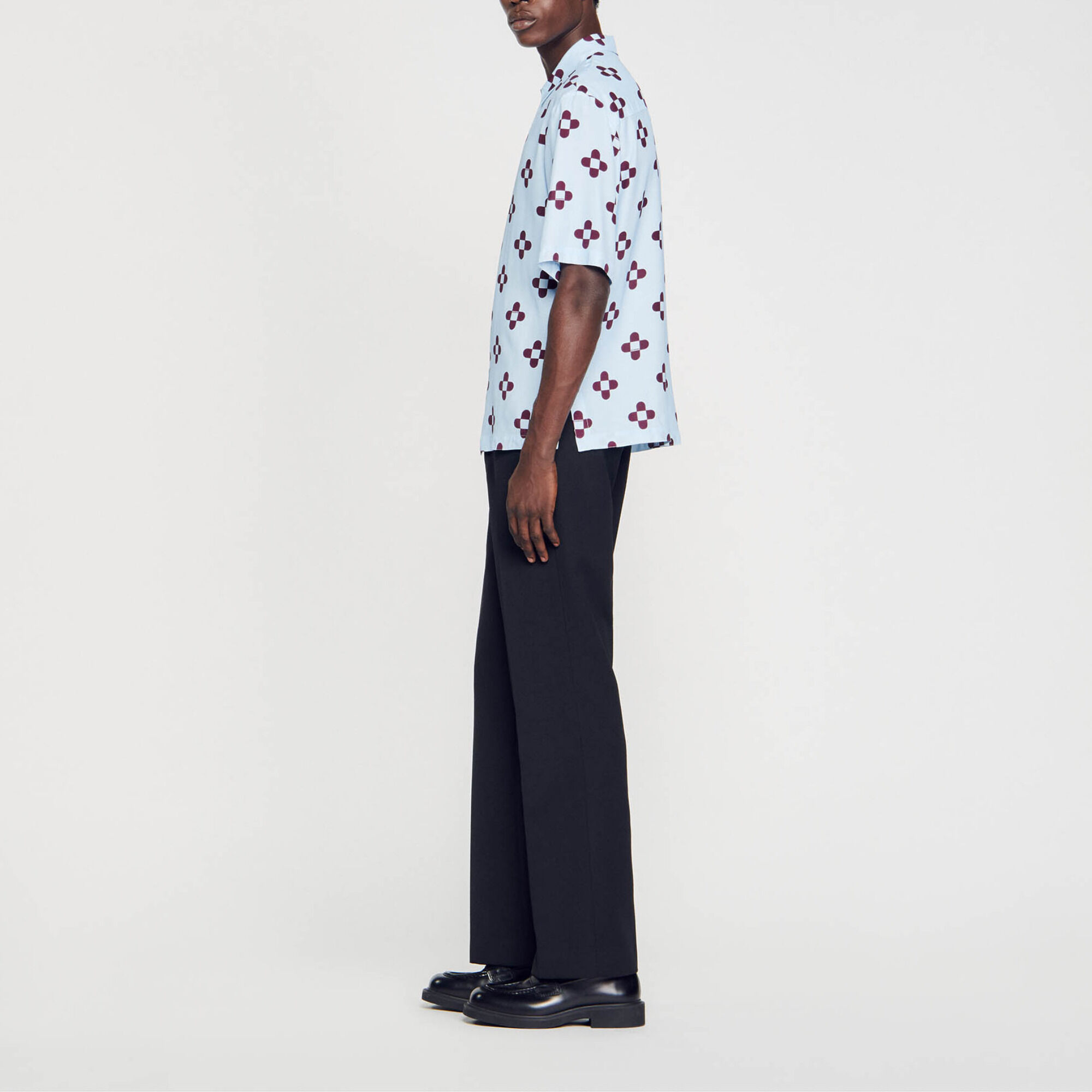 Cross Flower short-sleeved shirt - Men | Sandro