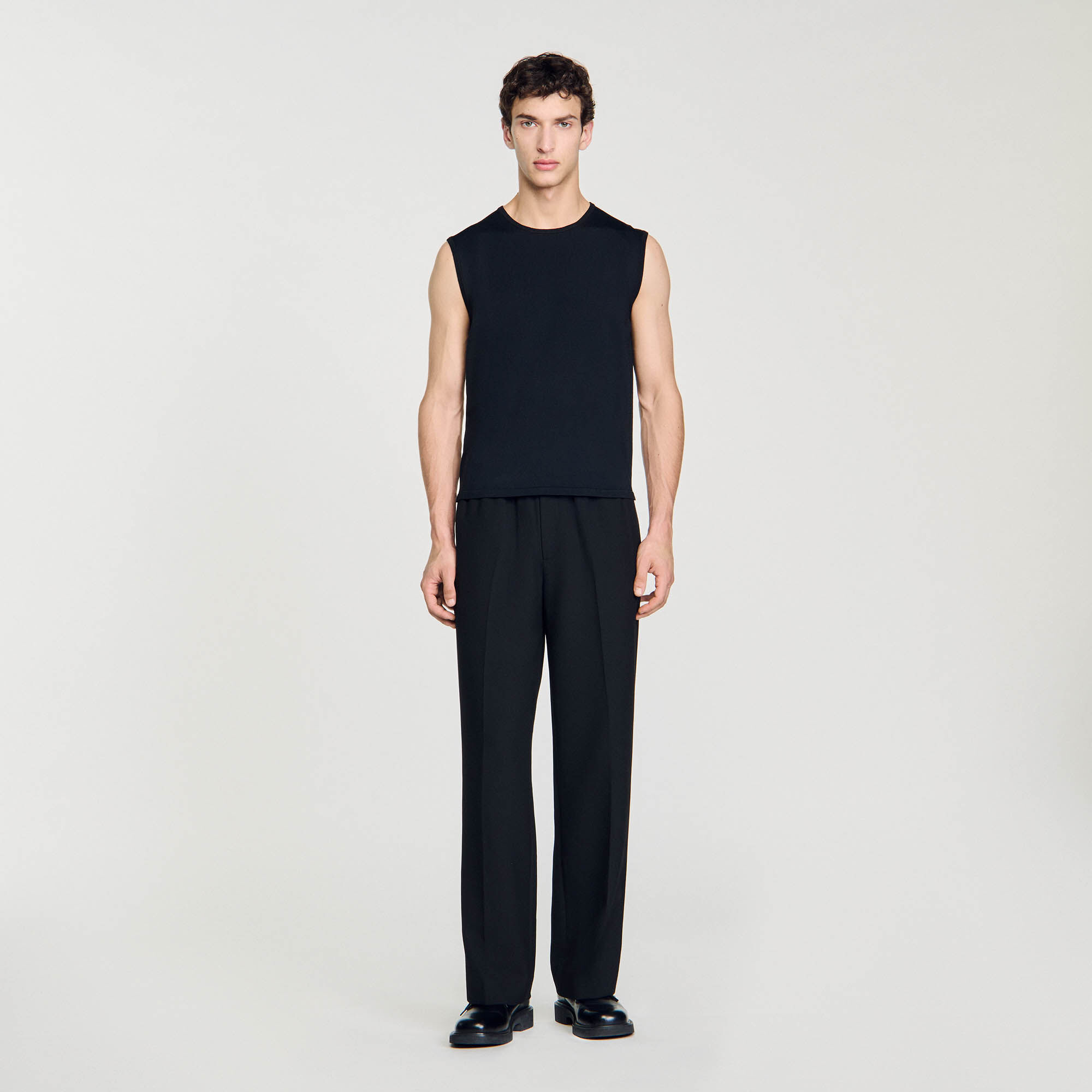Fine knit vest top