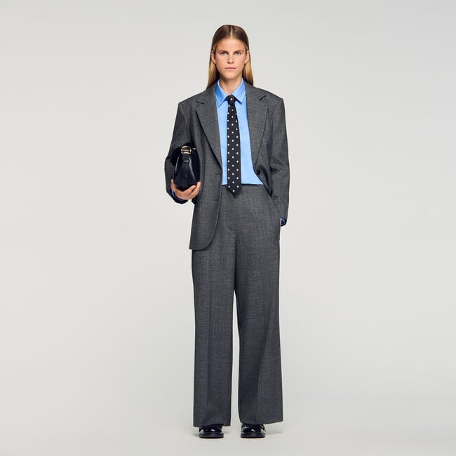 Straight and wide trousers