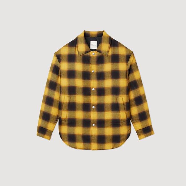 Quilted checked jacket