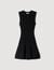 Short knit dress with ruffles