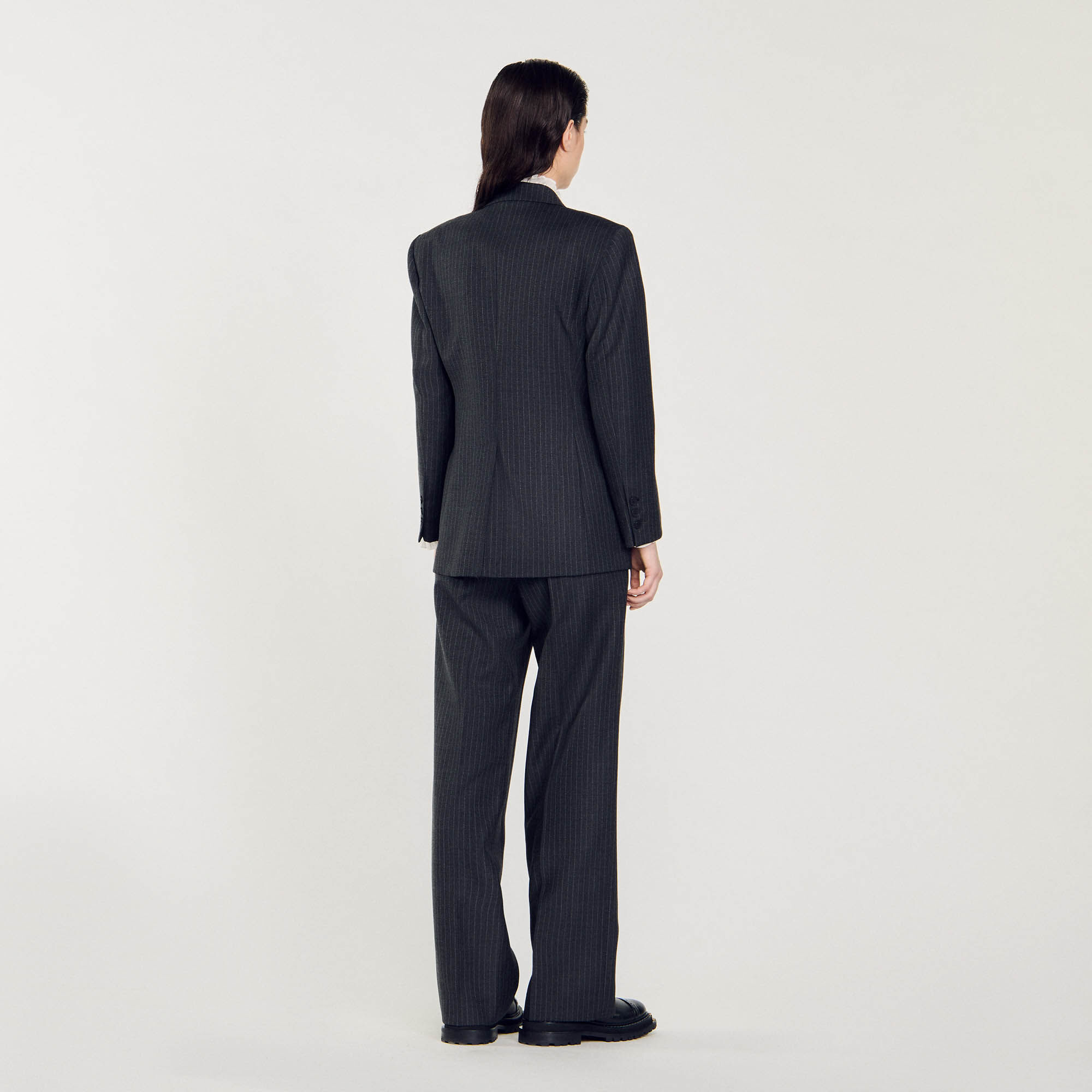 Stripy suit jacket