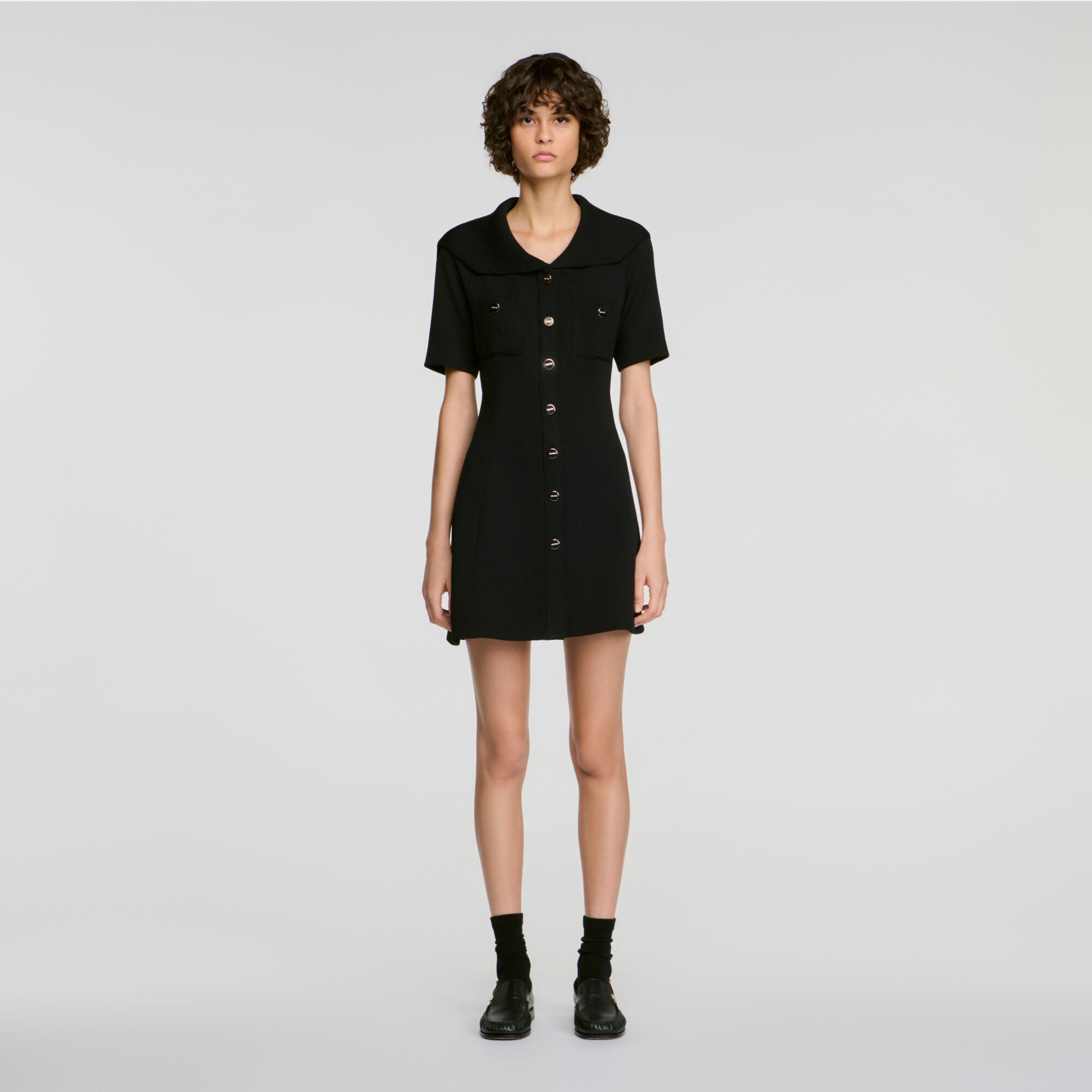 Sailor collar short dress - Women | Sandro