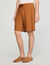 Elastic waist linen shorts