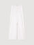Topstitched wide-leg jeans