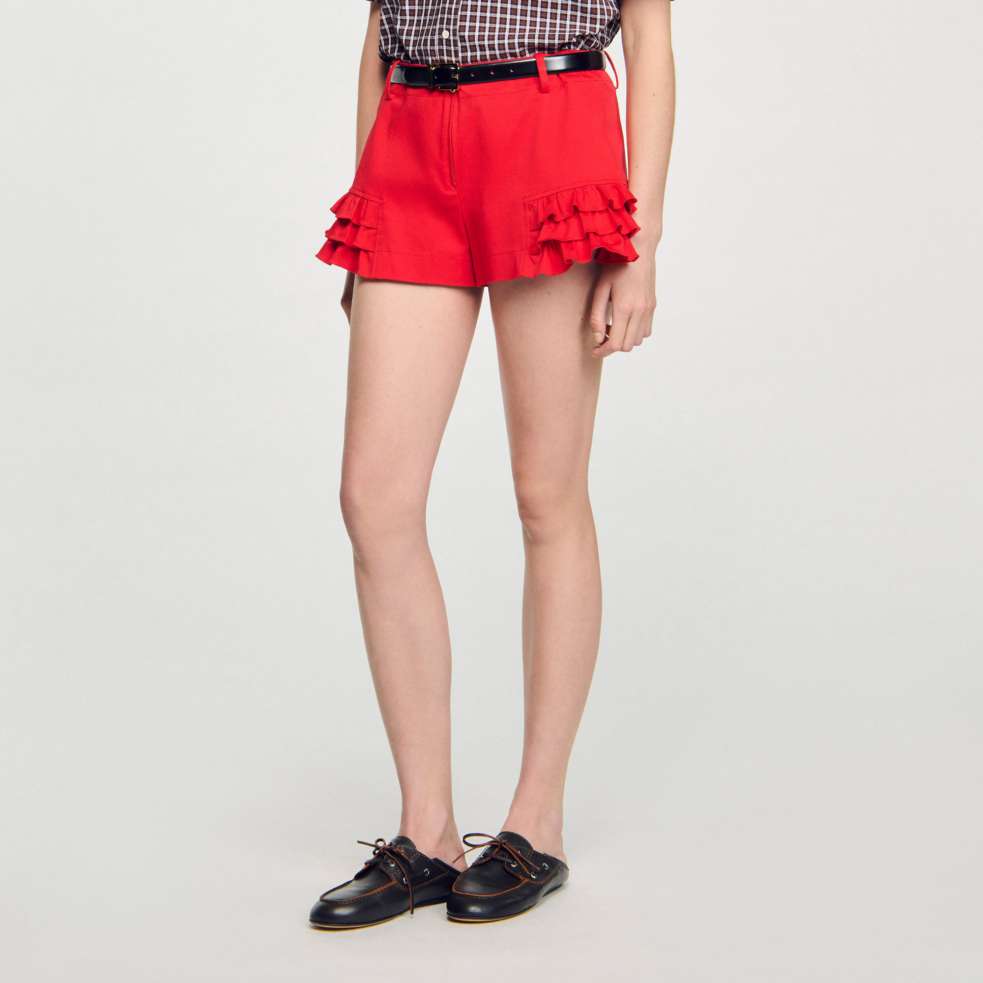 Ruffled shorts