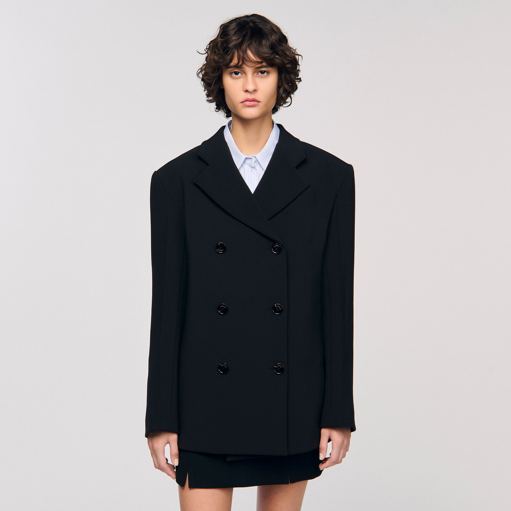 Crossed tailored jacket
