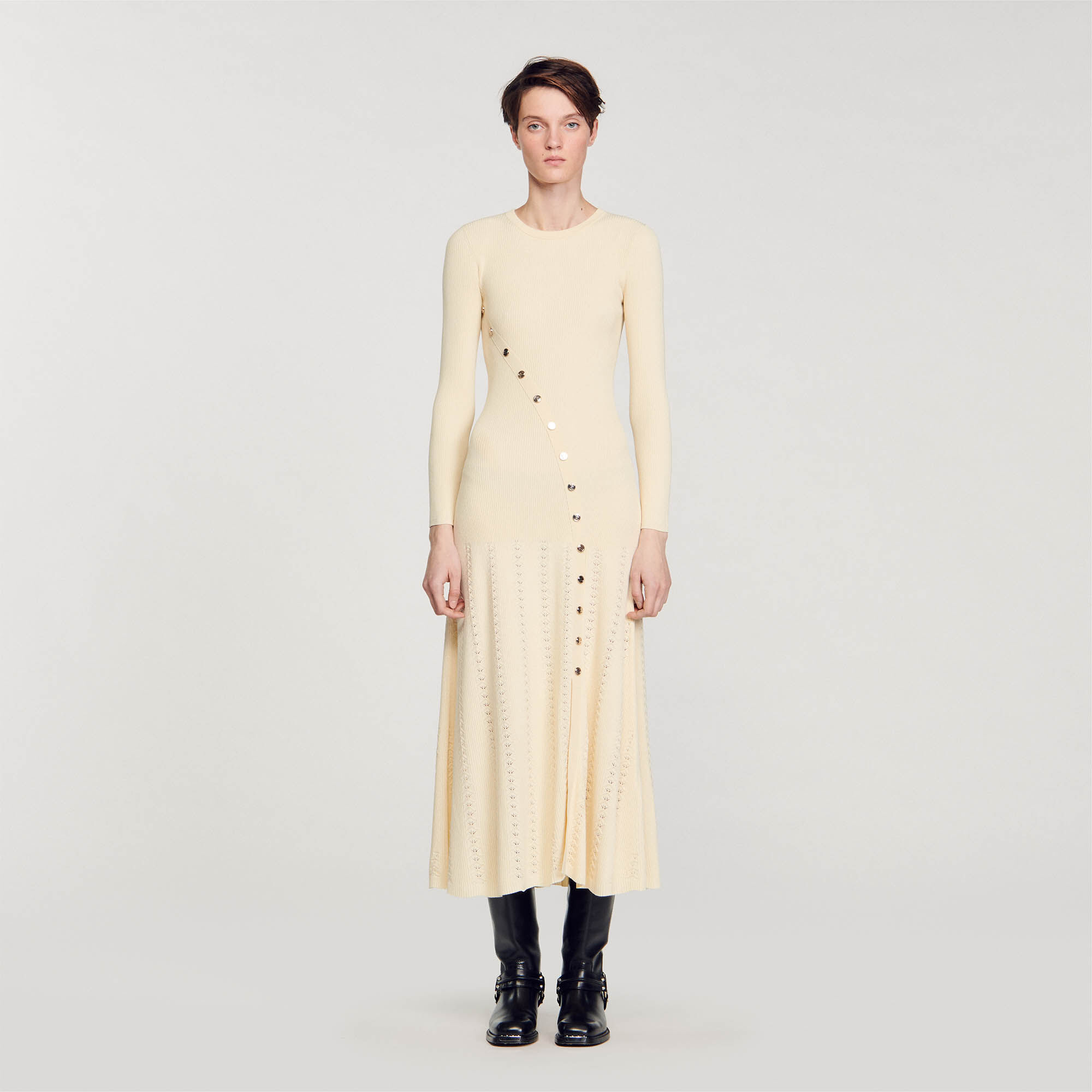 Knit midi dress deals