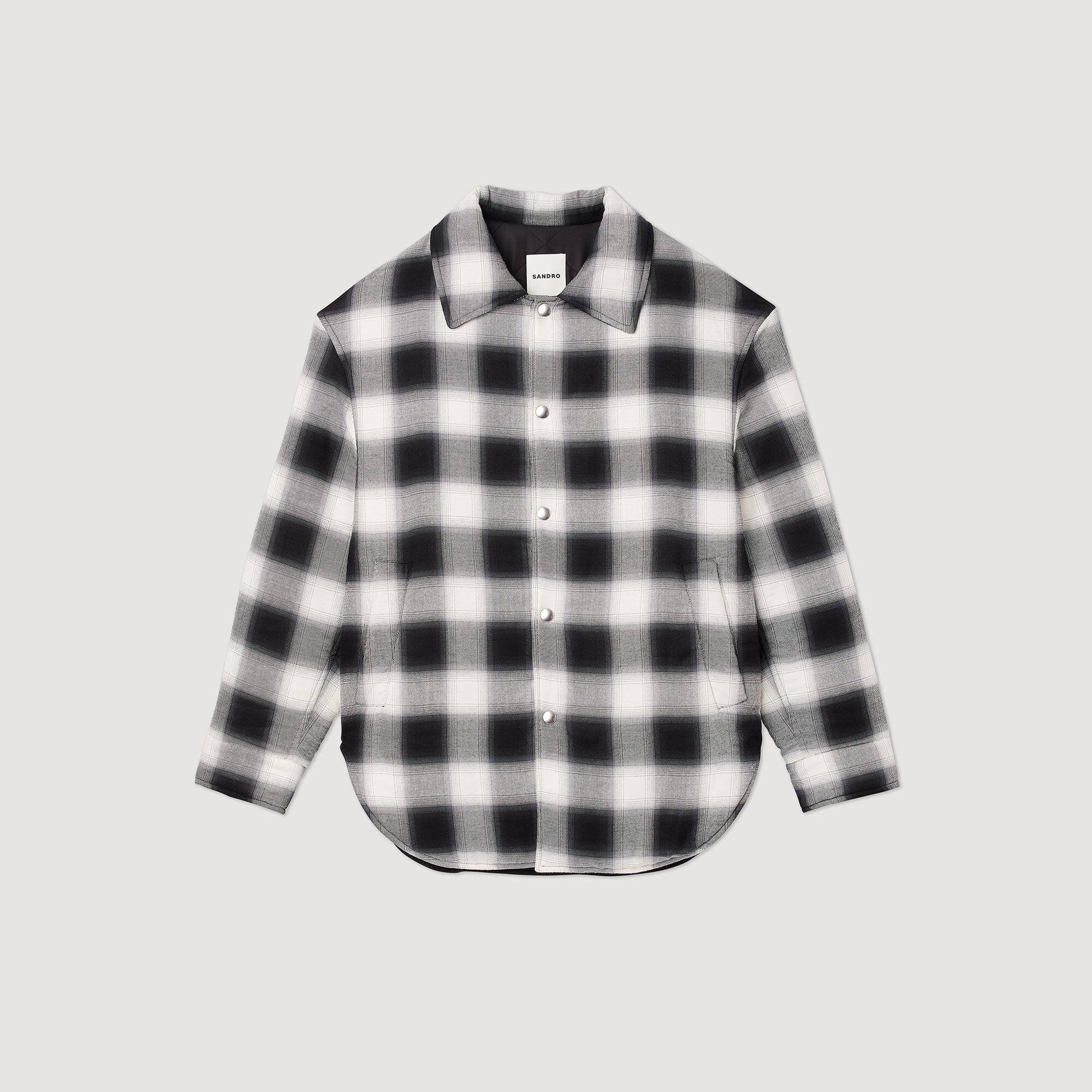 Quilted checked jacket