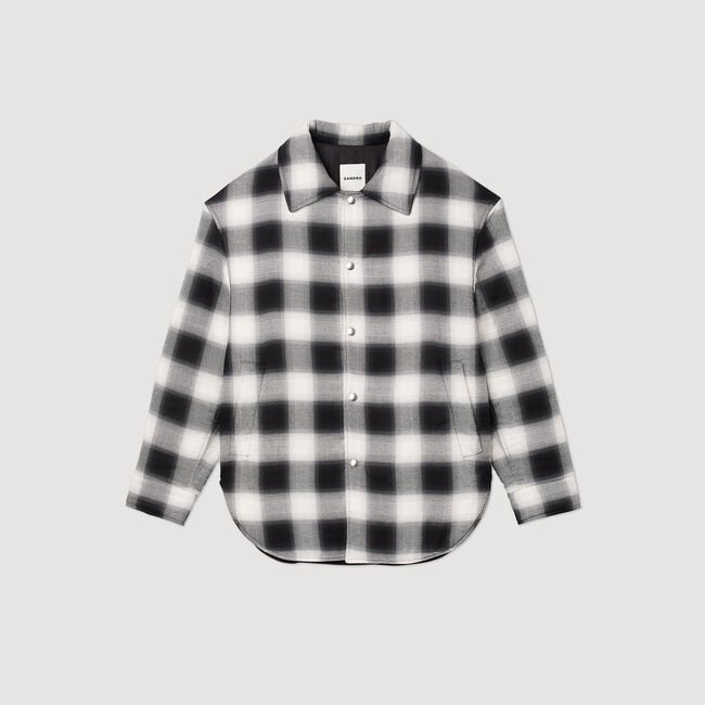 Quilted checked jacket