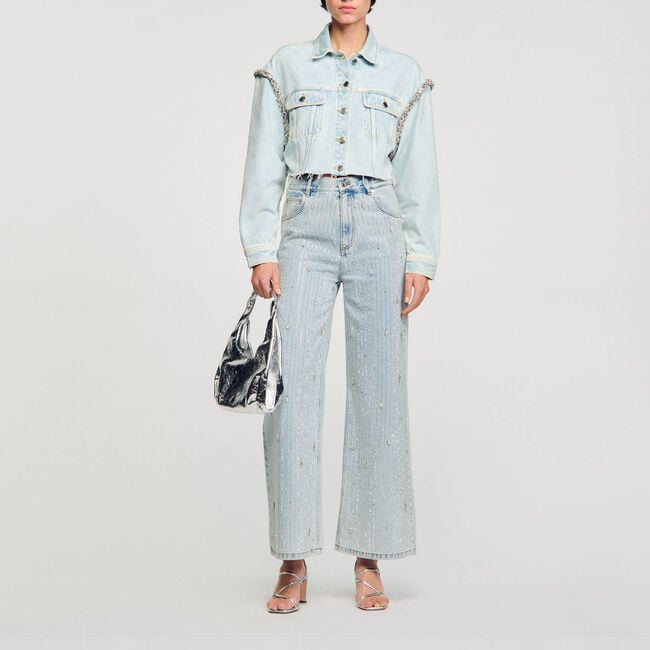 Cropped denim jacket