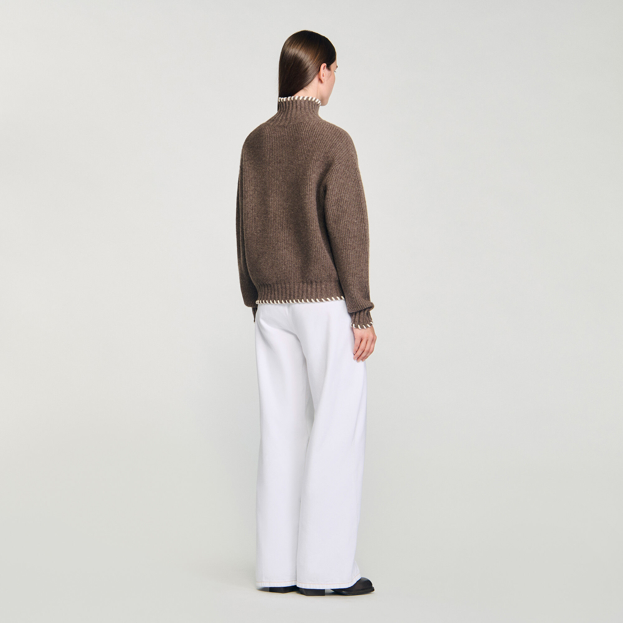 Oversized turtleneck jumper