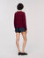 Ruffled-neck jumper
