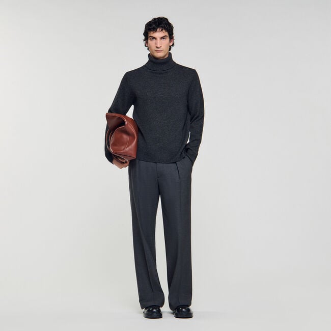 Wool and cashmere turtleneck jumper