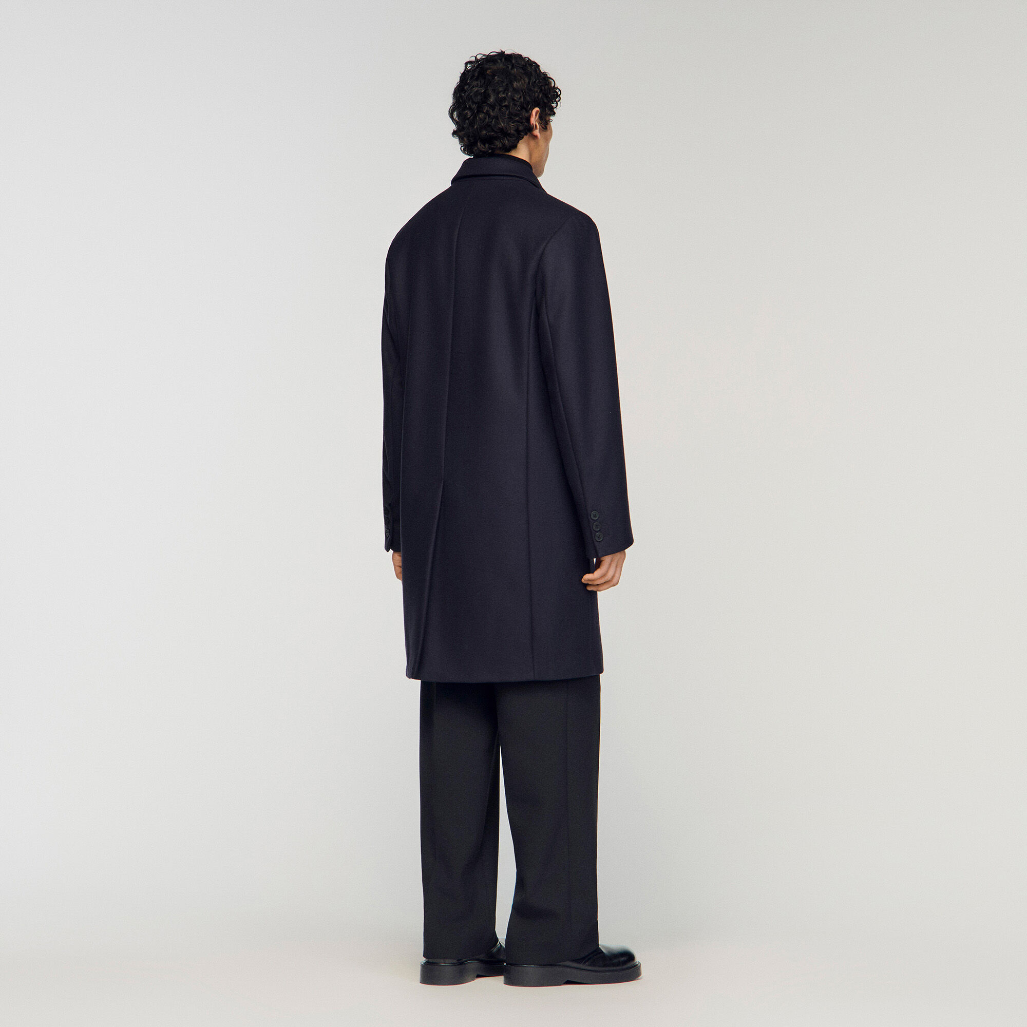 Wool and cashmere coat