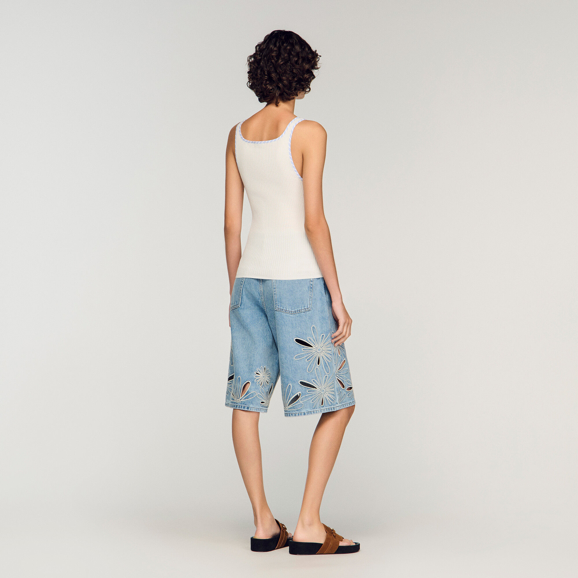 Ribbed vest top