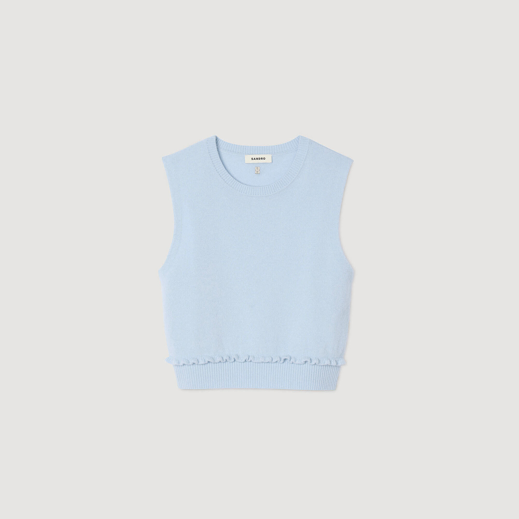 Ruffled cropped jumper