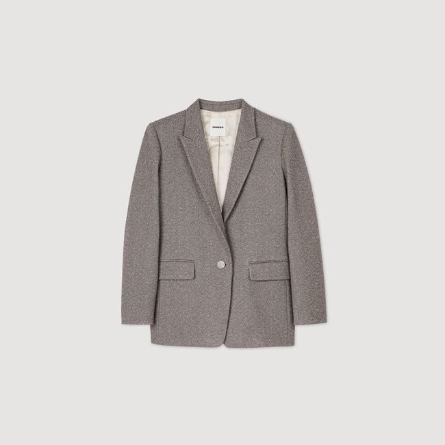 Herringbone suit jacket