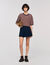 Striped rhinestone T-shirt