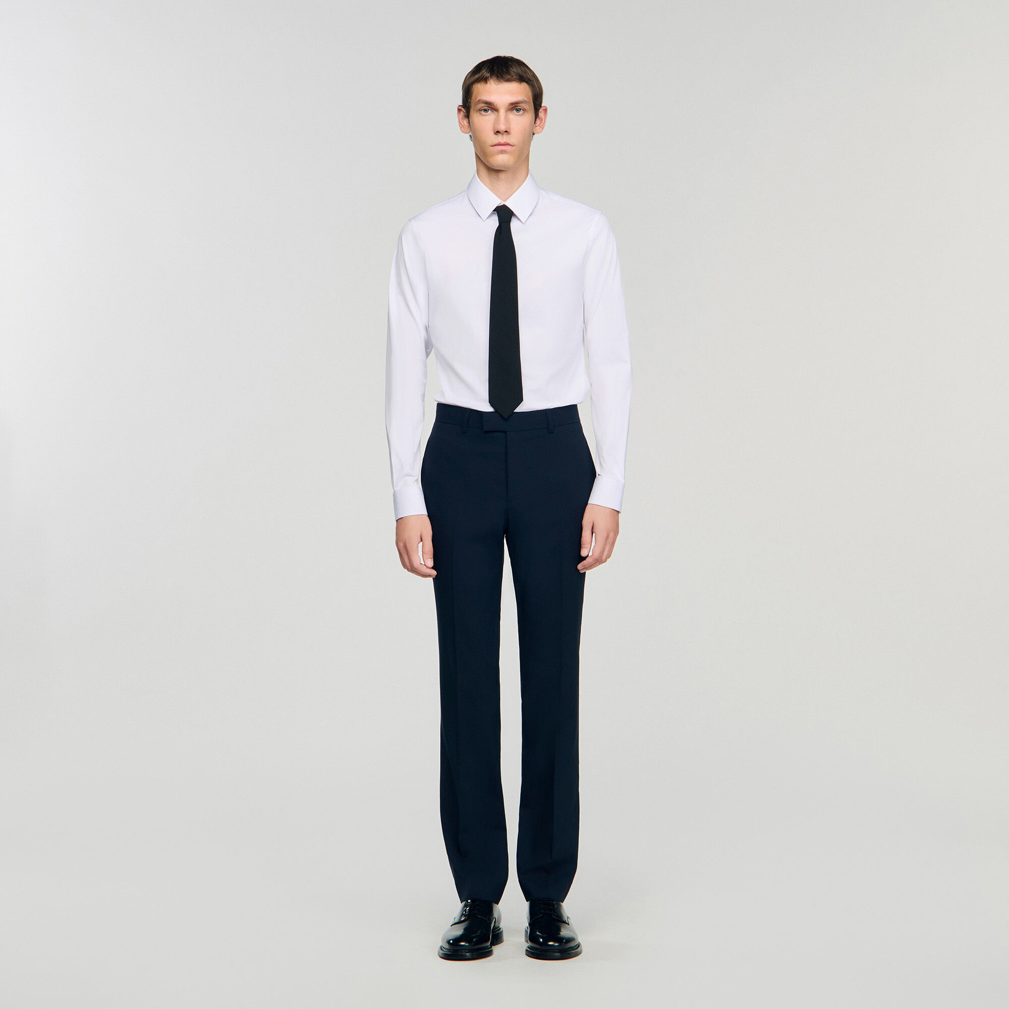 Wool suit trousers