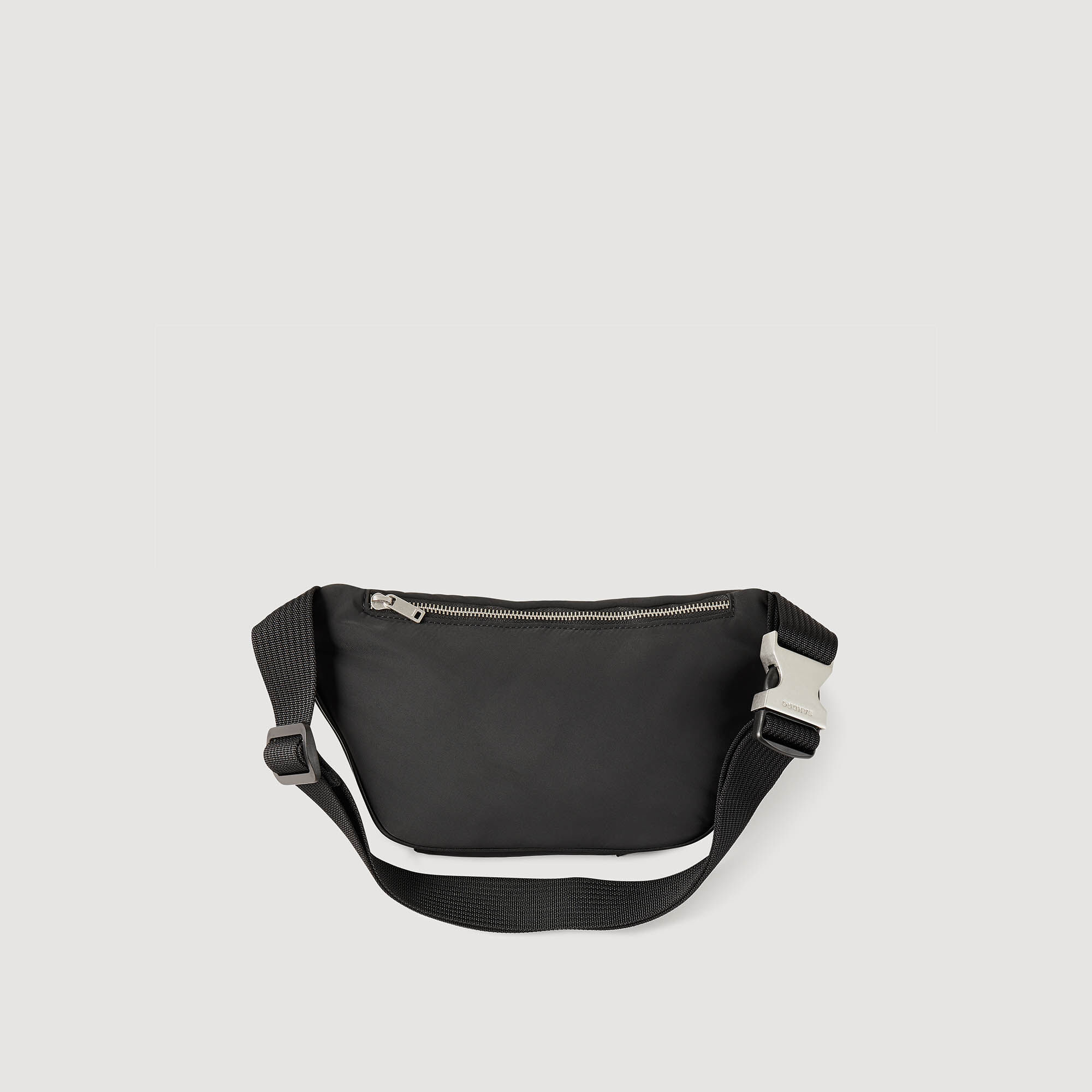 Canvas and leather belt bag