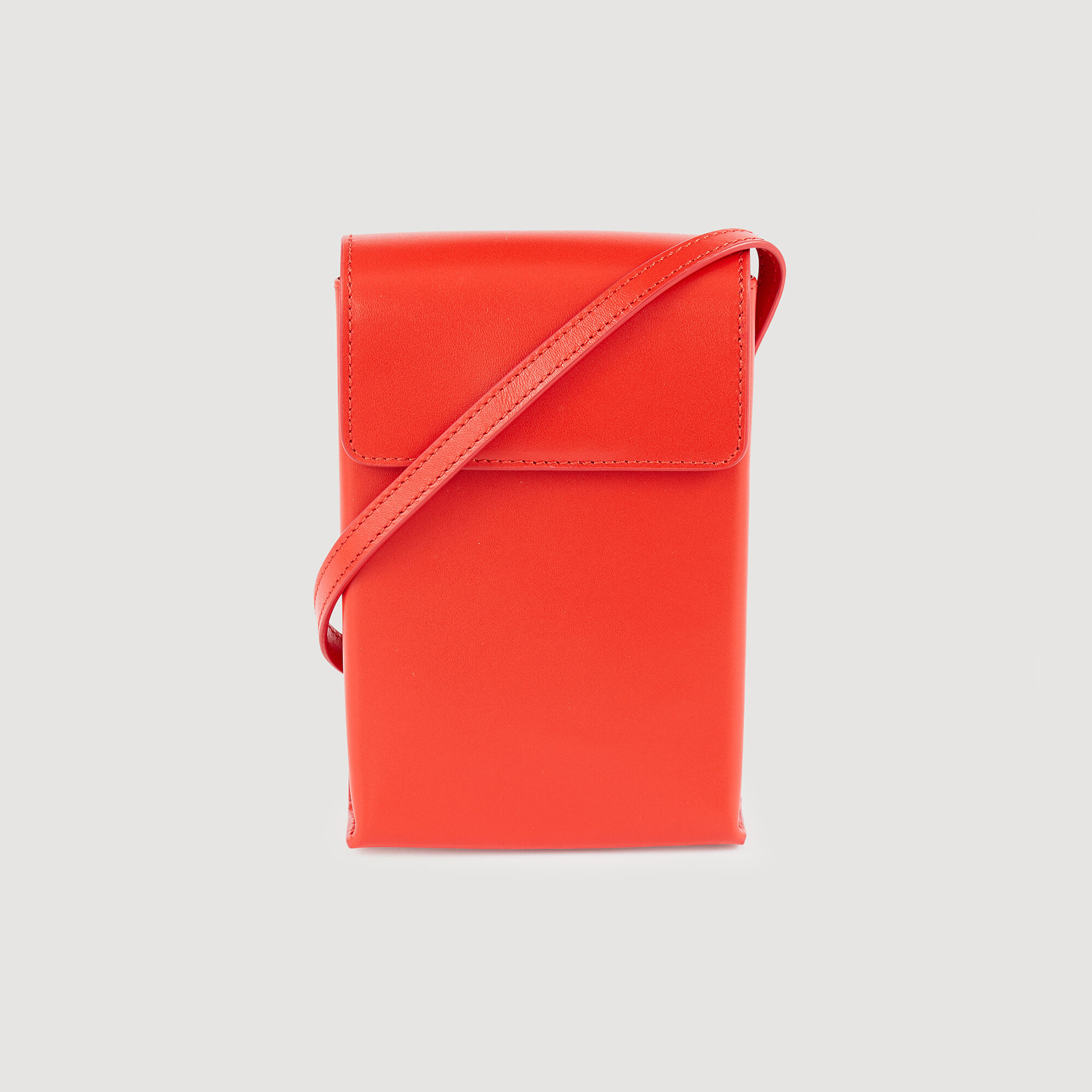 Small smooth leather shoulder bag
