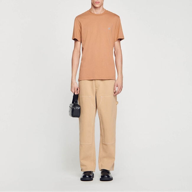 T-shirt with Square Cross patch