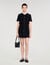 Short dress with detachable collar