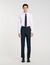 Chalk-striped suit trousers