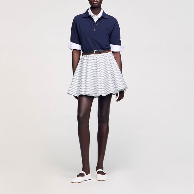 Spiral print skater skirt - Women | Sandro