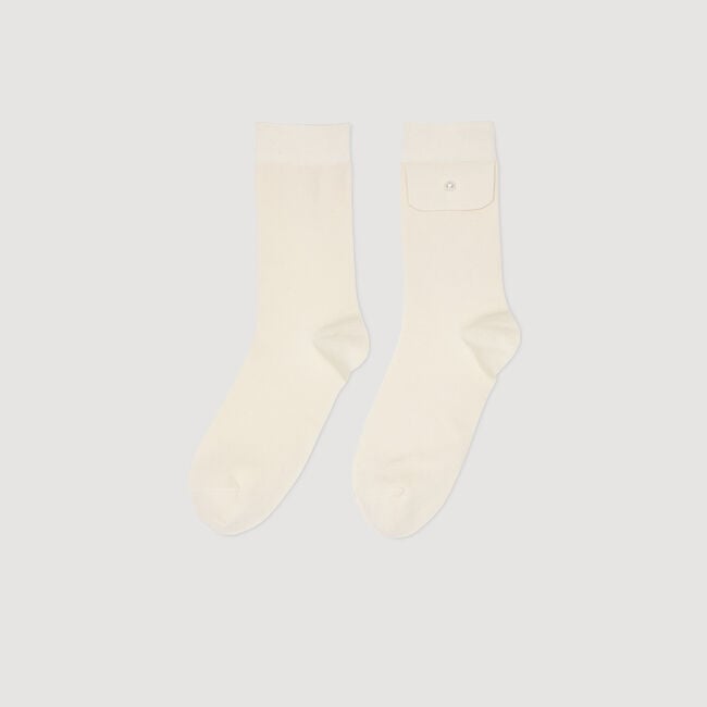 Socks with bead detail