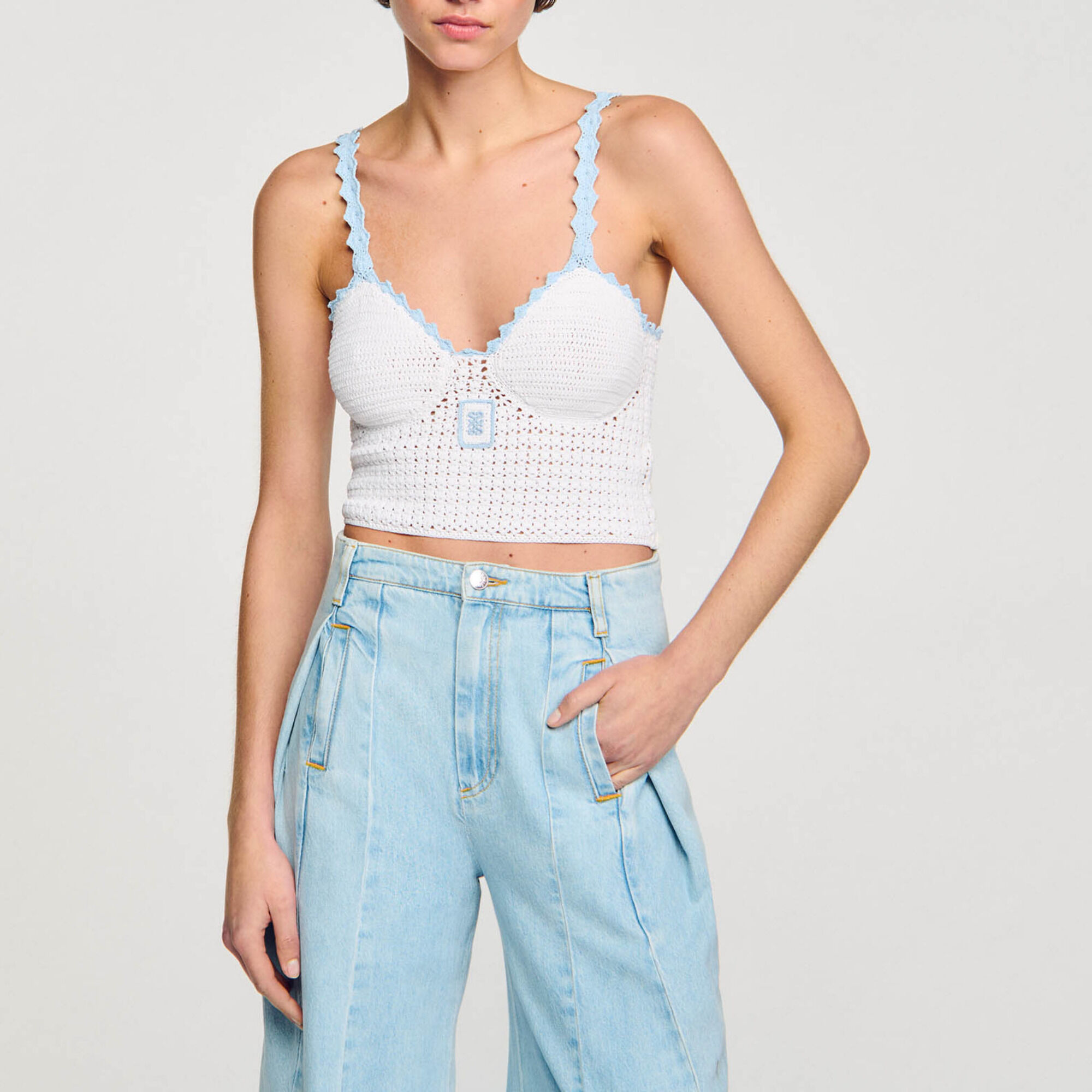 Crochet crop top