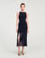 Fringed knit maxi dress