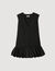 Short tailored dress with ruffle
