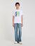 Wave print cotton T-shirt