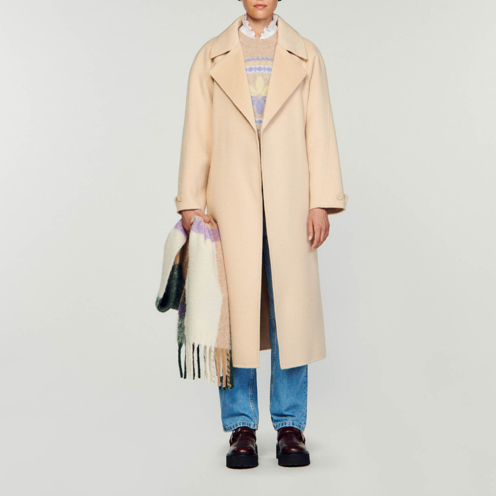 Sandro wool coat discount