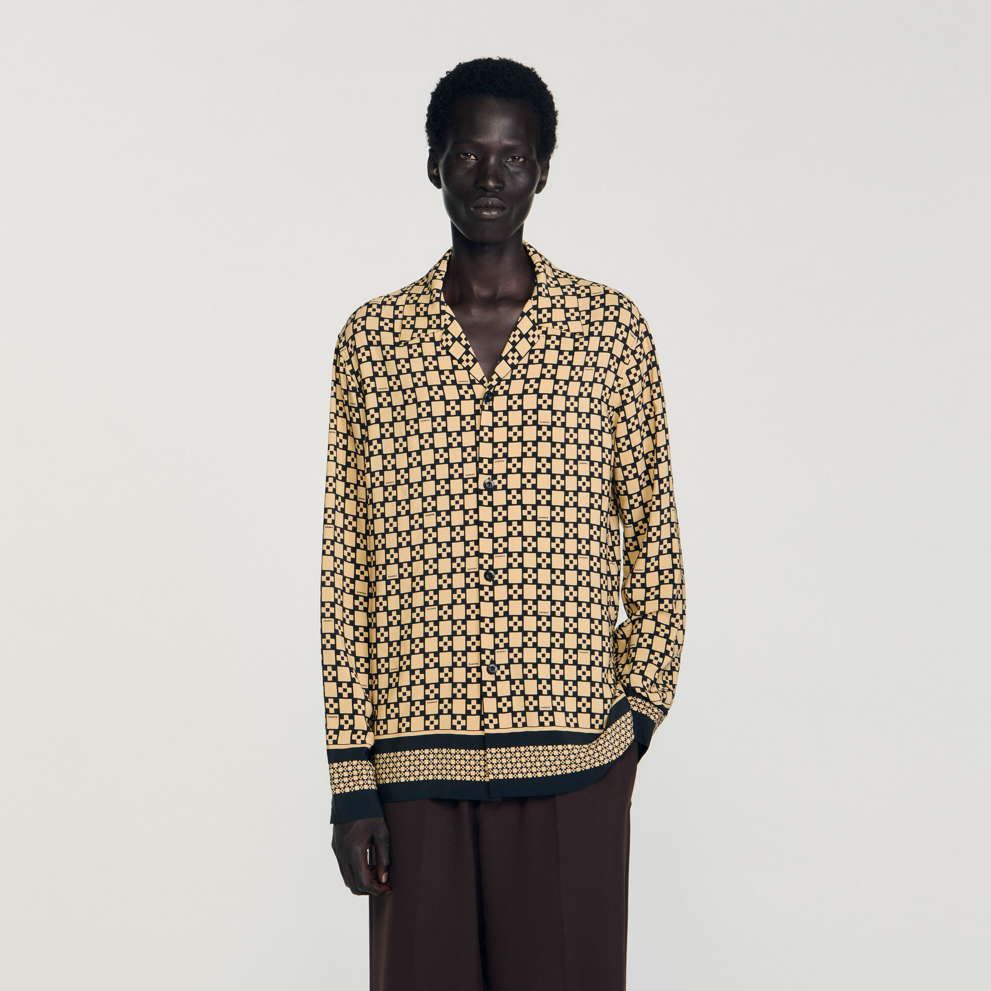 Printed loose-fit shirt